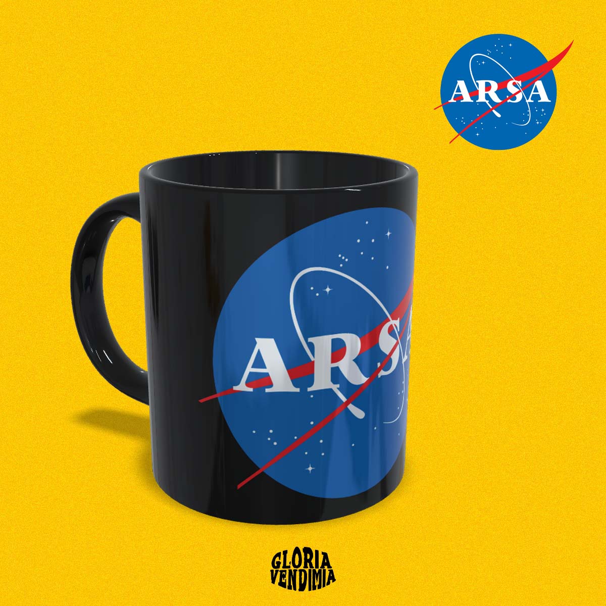 Taza negra 'ARSA'