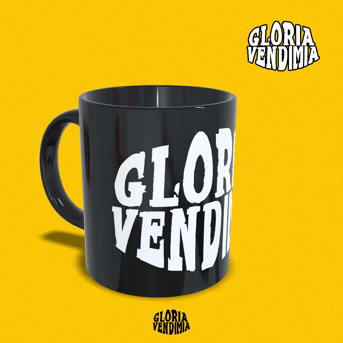 Taza negra 'Gloria Vendimia'